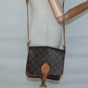 LOUIS VUITTON Monogram Cartesier MM Shoulder Bag M51253 LV Auth 132596